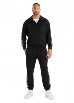 Preview: Pitbull Trainingsjacke Old School Powers schwarz